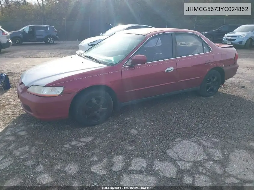 JHMCG5673YC024862 2000 Honda Accord 2.3 Se