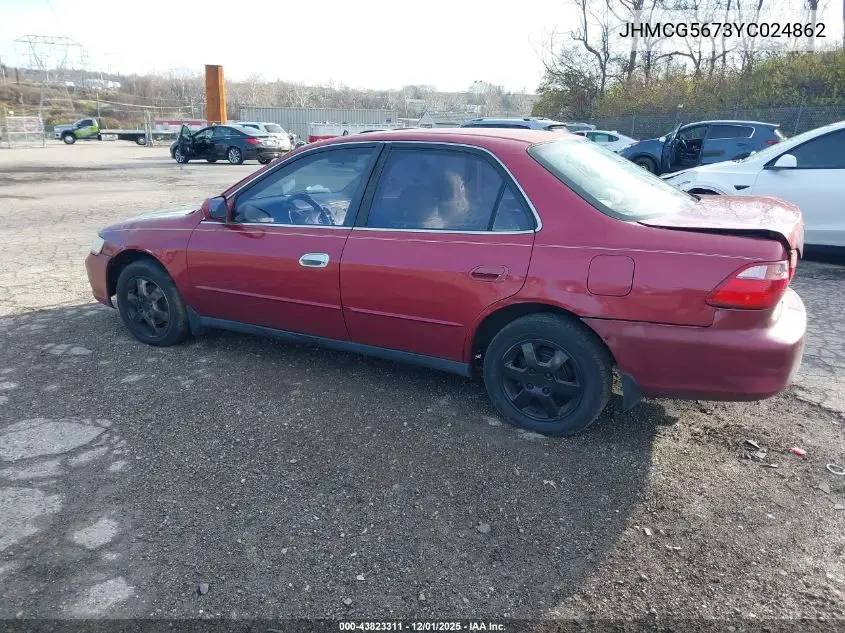 JHMCG5673YC024862 2000 Honda Accord 2.3 Se