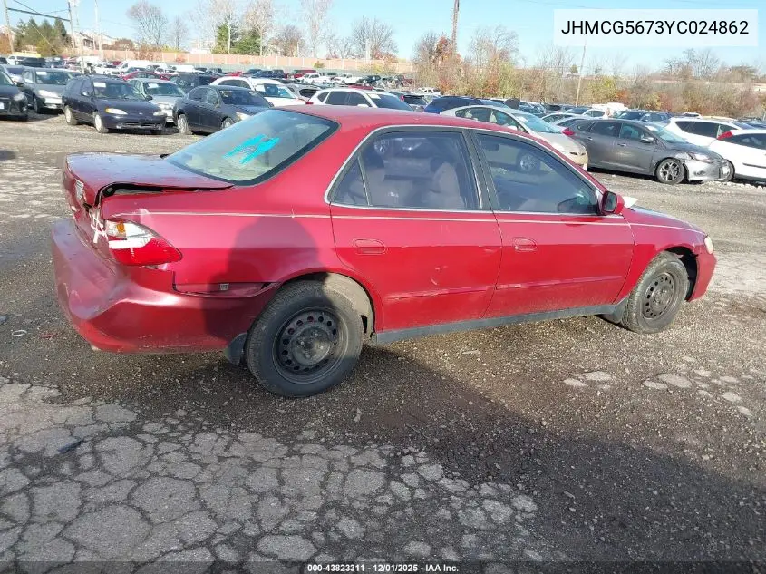 JHMCG5673YC024862 2000 Honda Accord 2.3 Se