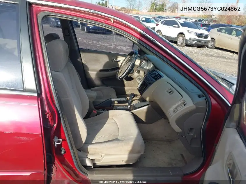 JHMCG5673YC024862 2000 Honda Accord 2.3 Se