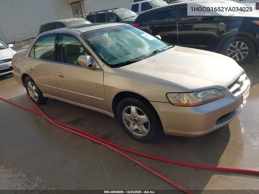 1HGCG1652YA034028 2000 Honda Accord 3.0 Ex