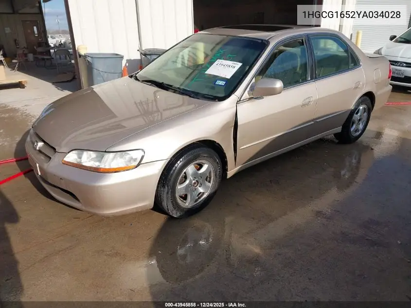 1HGCG1652YA034028 2000 Honda Accord 3.0 Ex