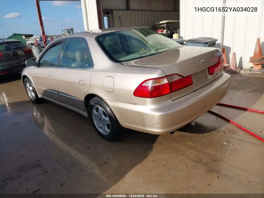 1HGCG1652YA034028 2000 Honda Accord 3.0 Ex