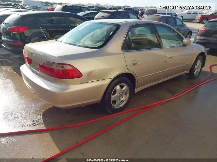 1HGCG1652YA034028 2000 Honda Accord 3.0 Ex