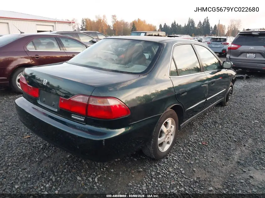 JHMCG5679YC022680 2000 Honda Accord 2.3 Se