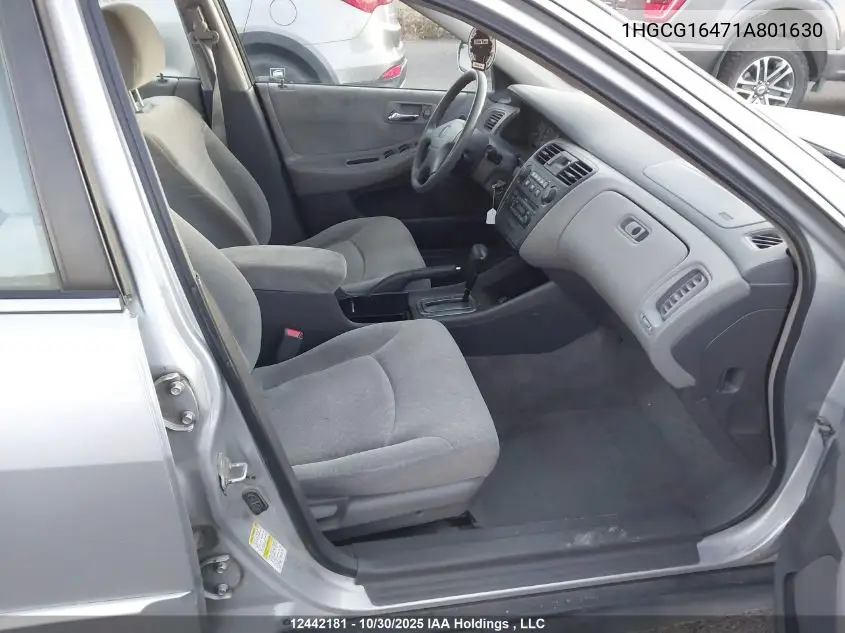 1HGCG16471A801630 2001 Honda Accord Lx