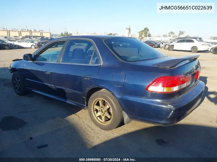 JHMCG56651C022639 2001 Honda Accord 2.3 Ex