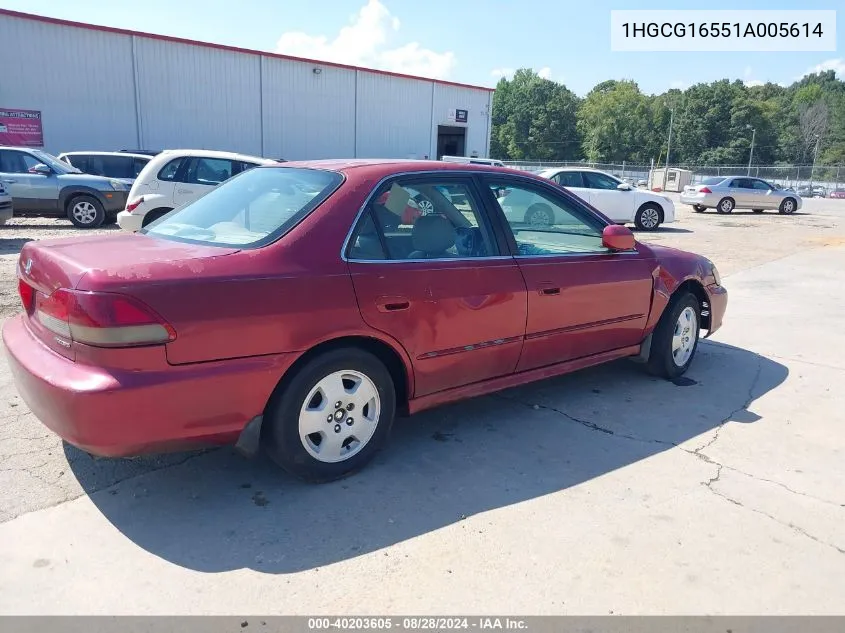 1HGCG16551A005614 2001 Honda Accord 3.0 Ex