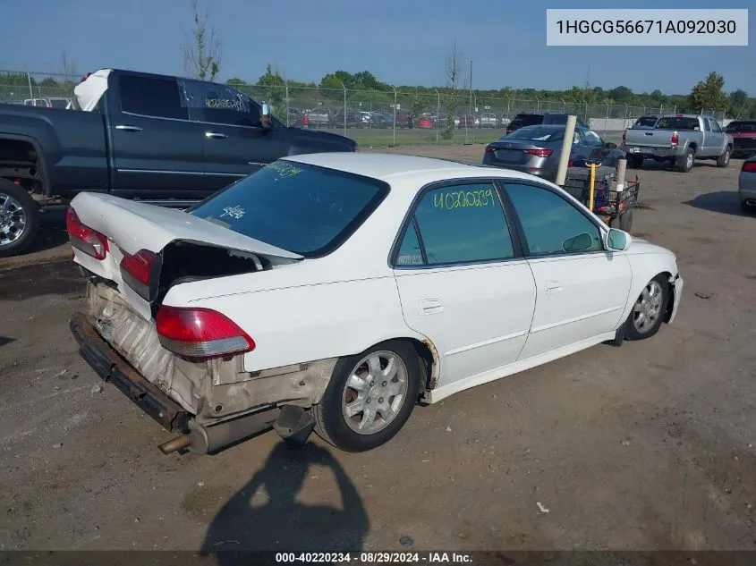 1HGCG56671A092030 2001 Honda Accord 2.3 Ex