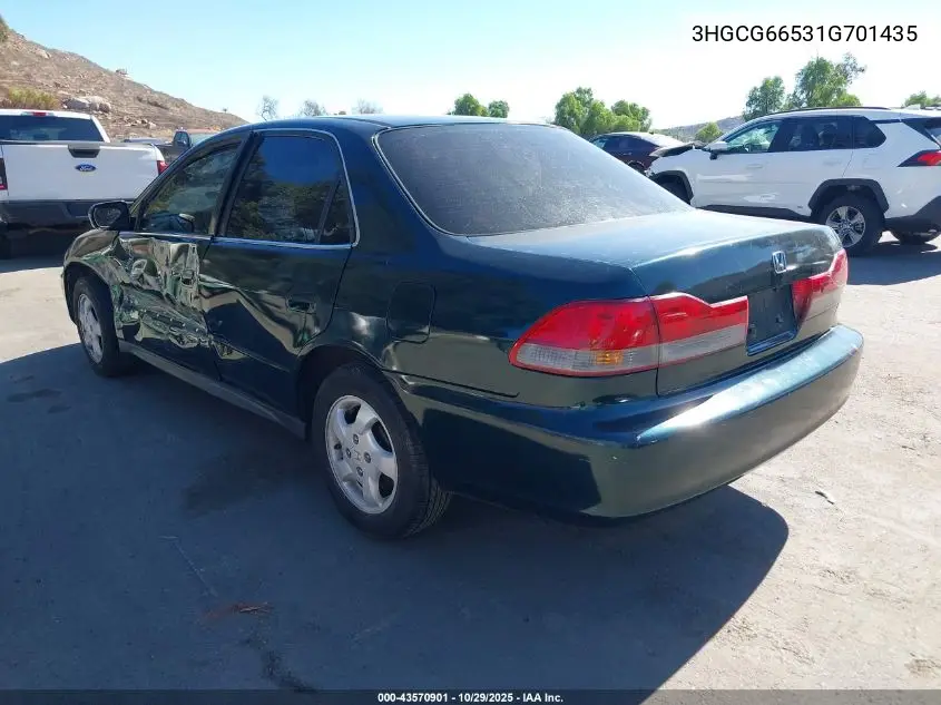 3HGCG66531G701435 2001 Honda Accord 2.3 Lx