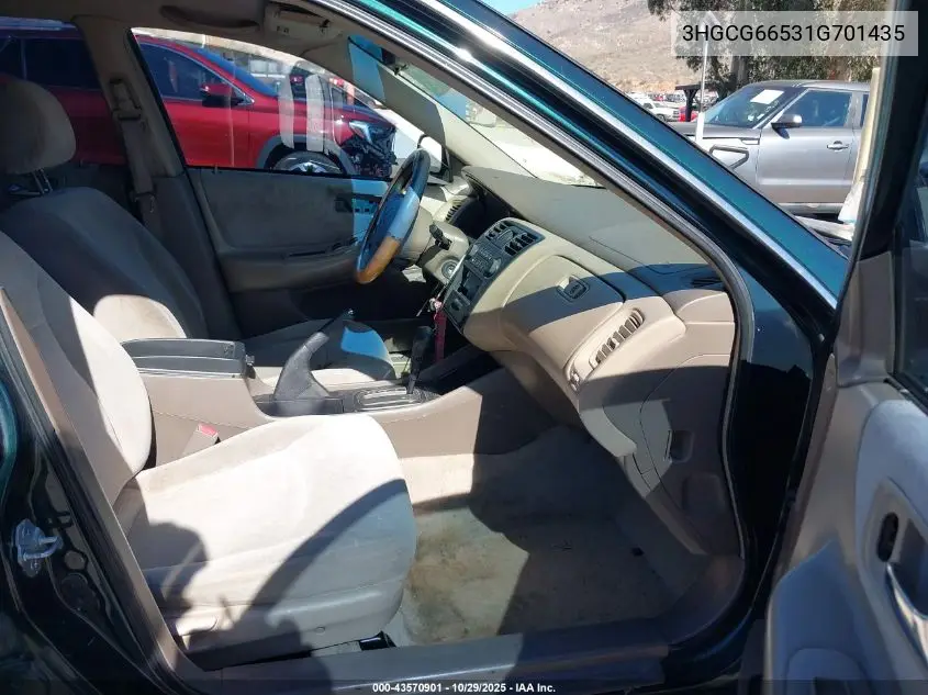 3HGCG66531G701435 2001 Honda Accord 2.3 Lx