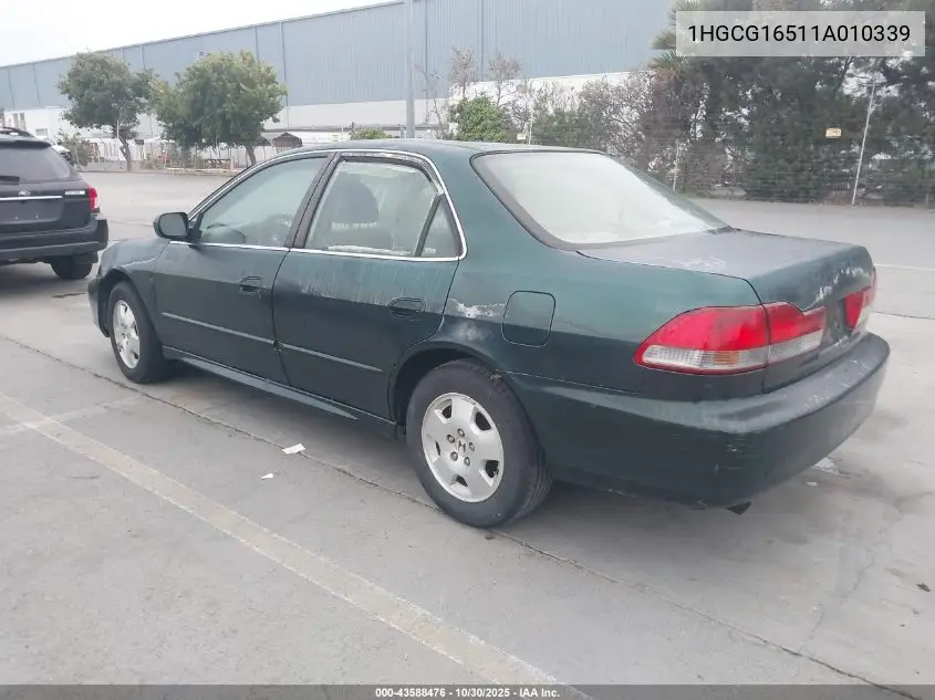 1HGCG16511A010339 2001 Honda Accord 3.0 Ex