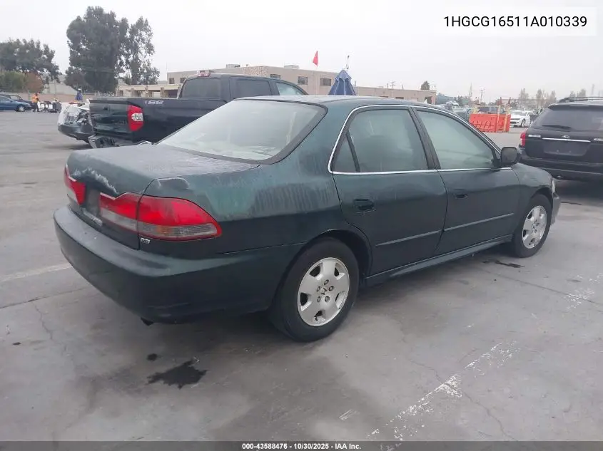 1HGCG16511A010339 2001 Honda Accord 3.0 Ex