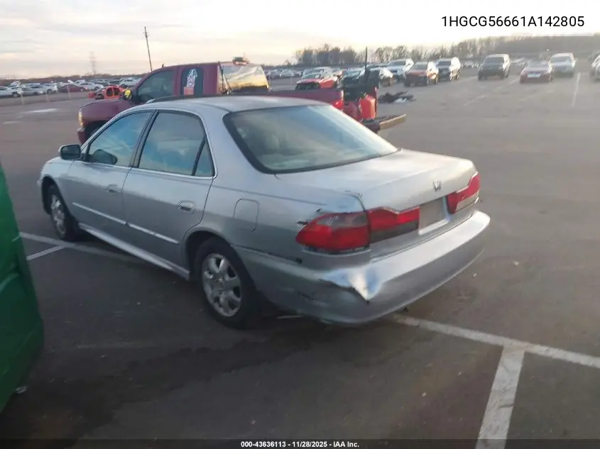 1HGCG56661A142805 2001 Honda Accord 2.3 Ex