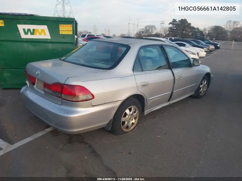 1HGCG56661A142805 2001 Honda Accord 2.3 Ex