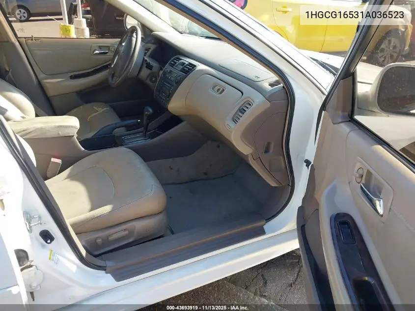 1HGCG16531A036523 2001 Honda Accord 3.0 Ex