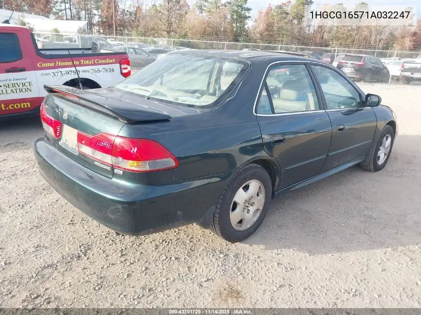 1HGCG16571A032247 2001 Honda Accord 3.0 Ex