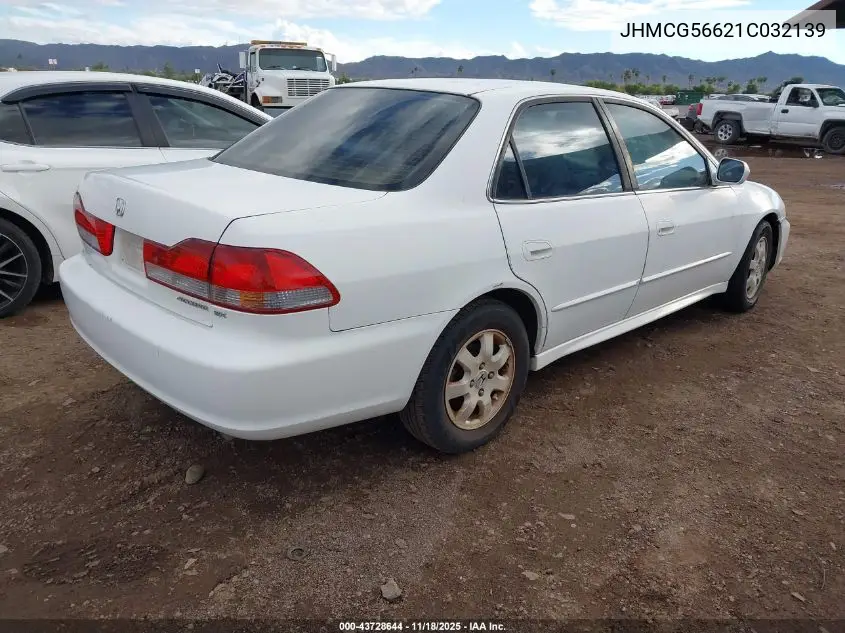 JHMCG56621C032139 2001 Honda Accord 2.3 Ex