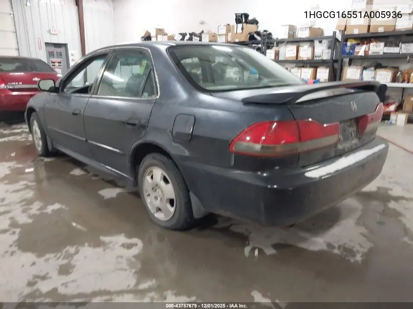 1HGCG16551A005936 2001 Honda Accord 3.0 Ex