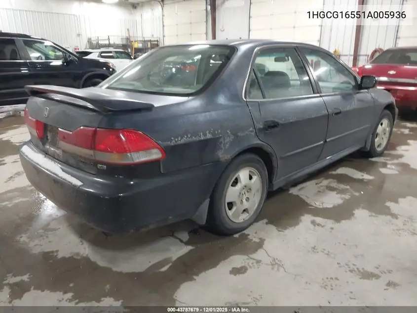 1HGCG16551A005936 2001 Honda Accord 3.0 Ex