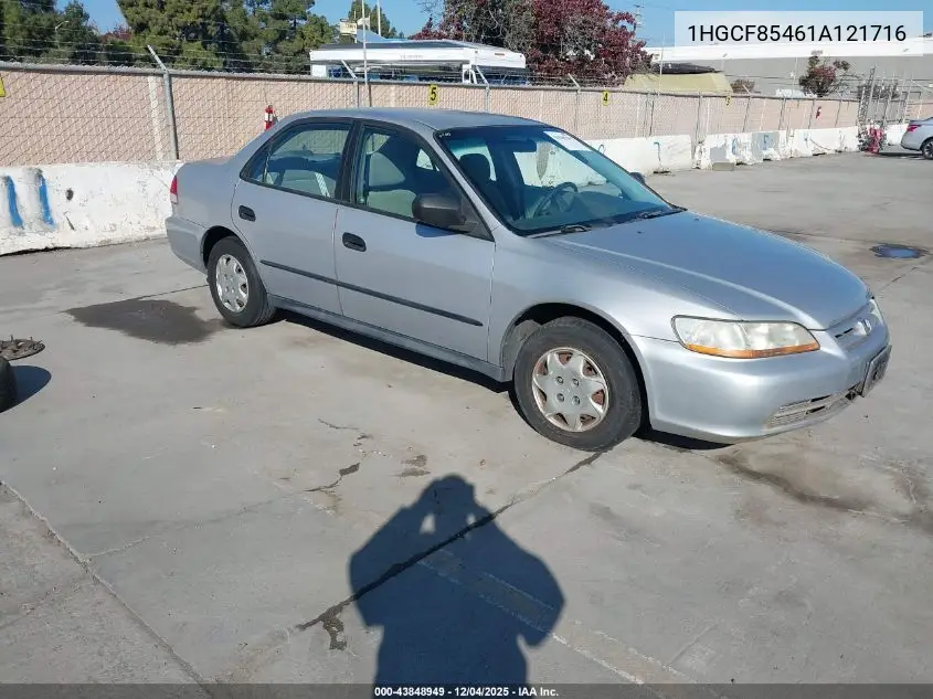 1HGCF85461A121716 2001 Honda Accord 2.3 Dx