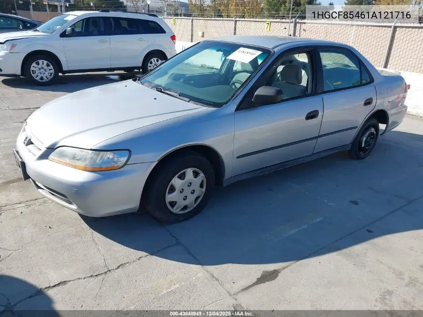 1HGCF85461A121716 2001 Honda Accord 2.3 Dx
