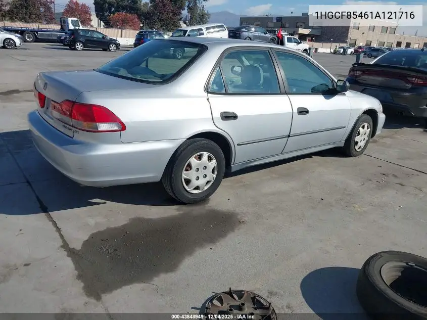 1HGCF85461A121716 2001 Honda Accord 2.3 Dx