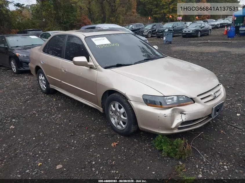 1HGCG66841A137531 2001 Honda Accord 2.3 Ex
