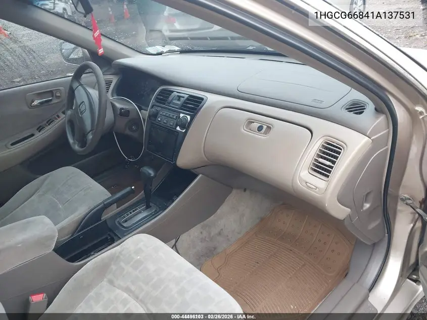 1HGCG66841A137531 2001 Honda Accord 2.3 Ex