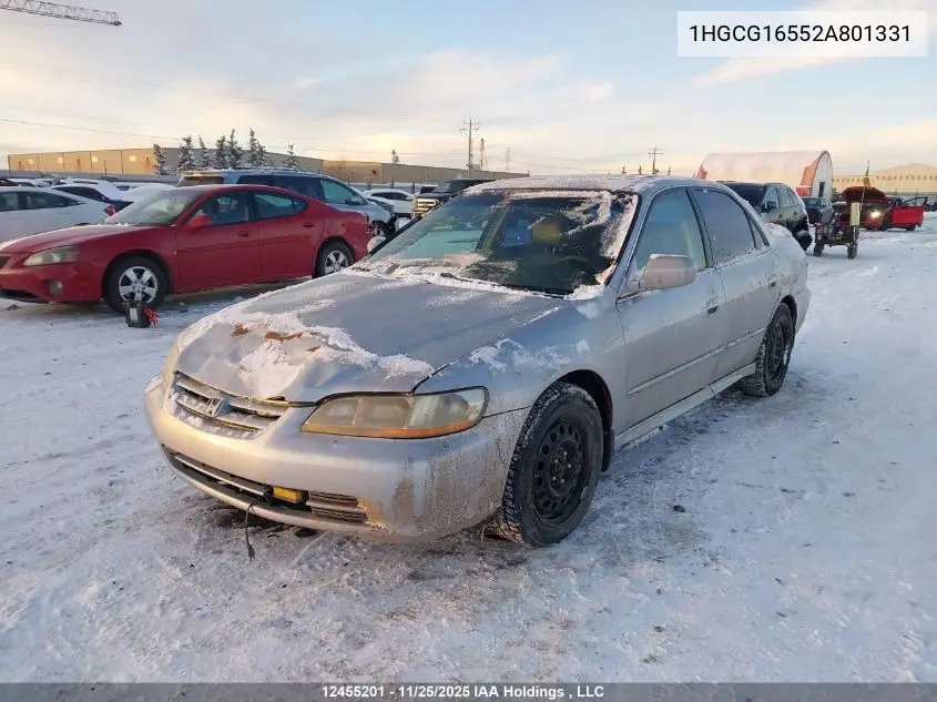 1HGCG16552A801331 2002 Honda Accord Ex