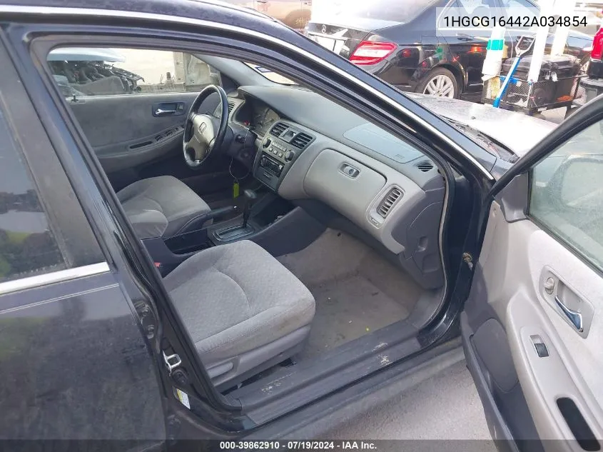 1HGCG16442A034854 2002 Honda Accord 3.0 Lx