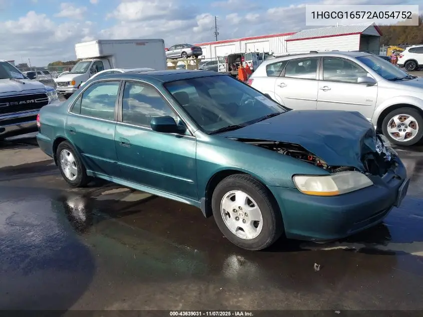 1HGCG16572A054752 2002 Honda Accord 3.0 Ex