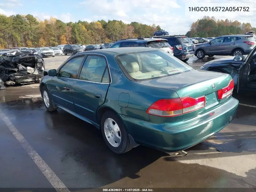 1HGCG16572A054752 2002 Honda Accord 3.0 Ex