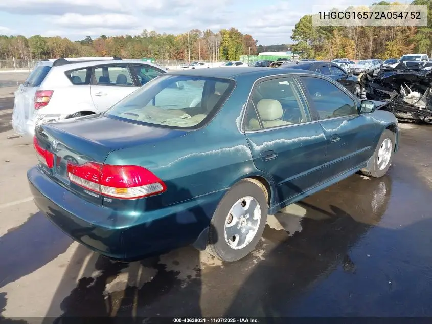 1HGCG16572A054752 2002 Honda Accord 3.0 Ex