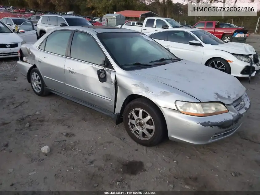 JHMCG567X2C024266 2002 Honda Accord 2.3 Se