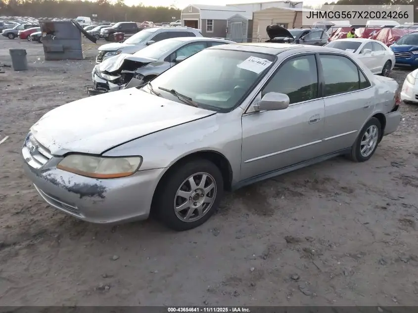 JHMCG567X2C024266 2002 Honda Accord 2.3 Se