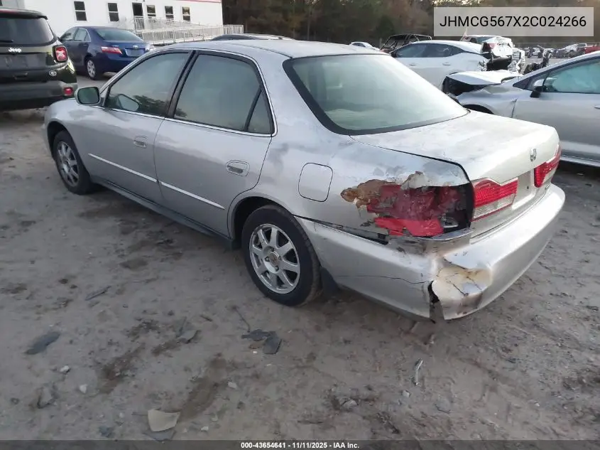 JHMCG567X2C024266 2002 Honda Accord 2.3 Se