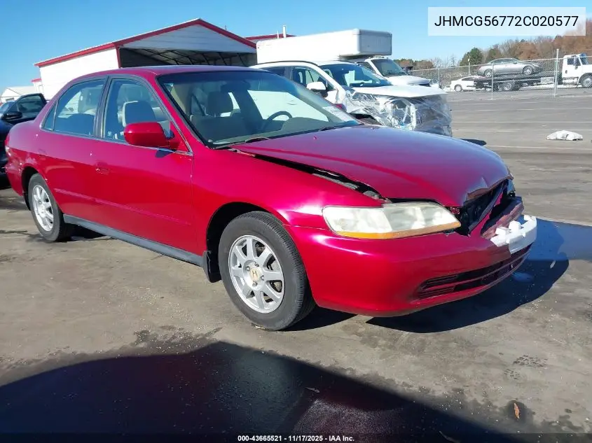 JHMCG56772C020577 2002 Honda Accord 2.3 Se