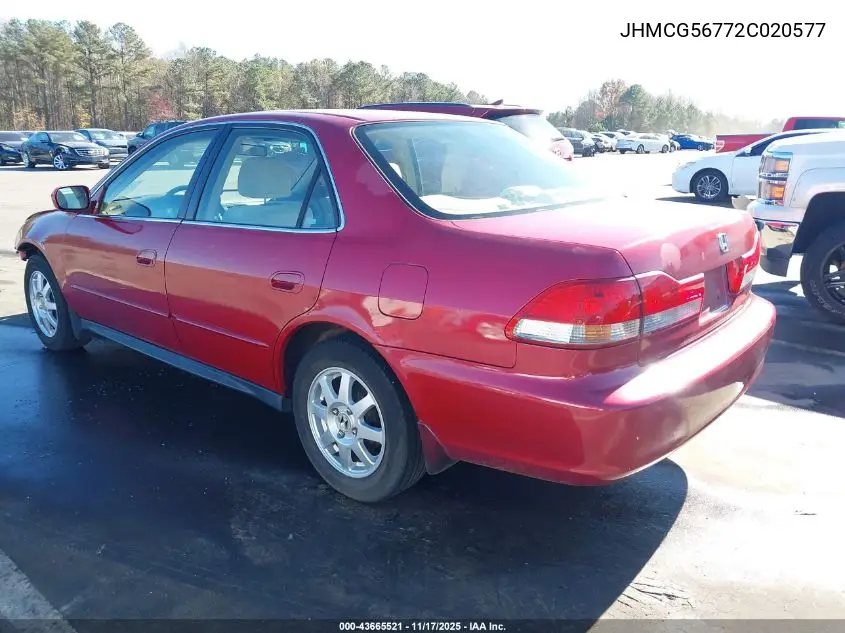 JHMCG56772C020577 2002 Honda Accord 2.3 Se