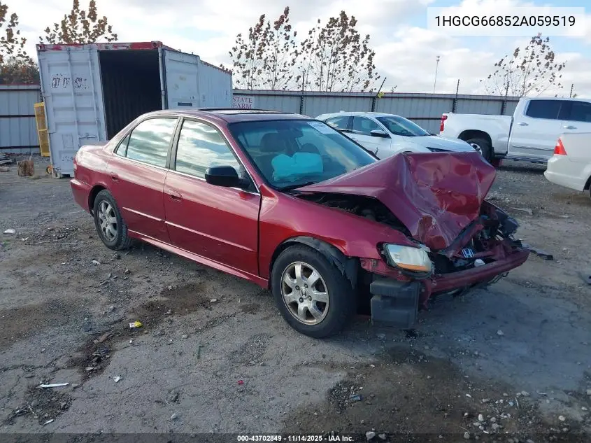 1HGCG66852A059519 2002 Honda Accord 2.3 Ex/2.3 Se