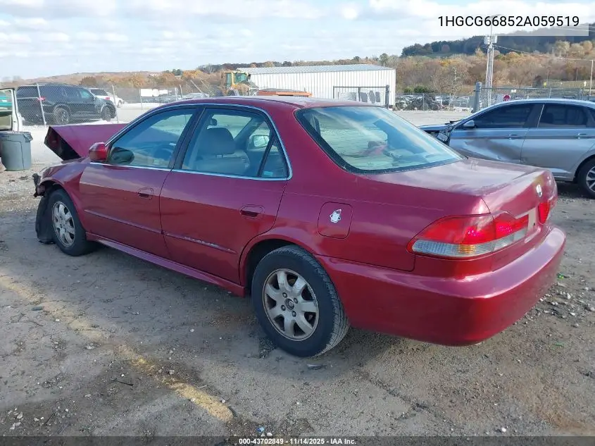 1HGCG66852A059519 2002 Honda Accord 2.3 Ex/2.3 Se