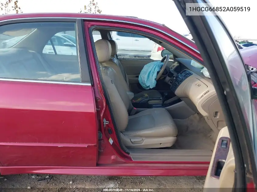 1HGCG66852A059519 2002 Honda Accord 2.3 Ex/2.3 Se