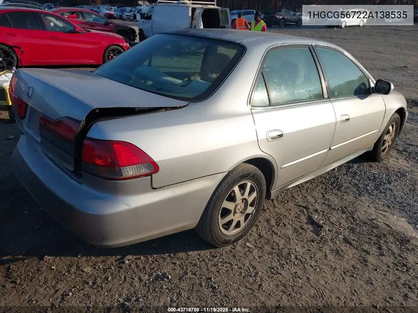 1HGCG56722A138535 2002 Honda Accord 2.3 Se