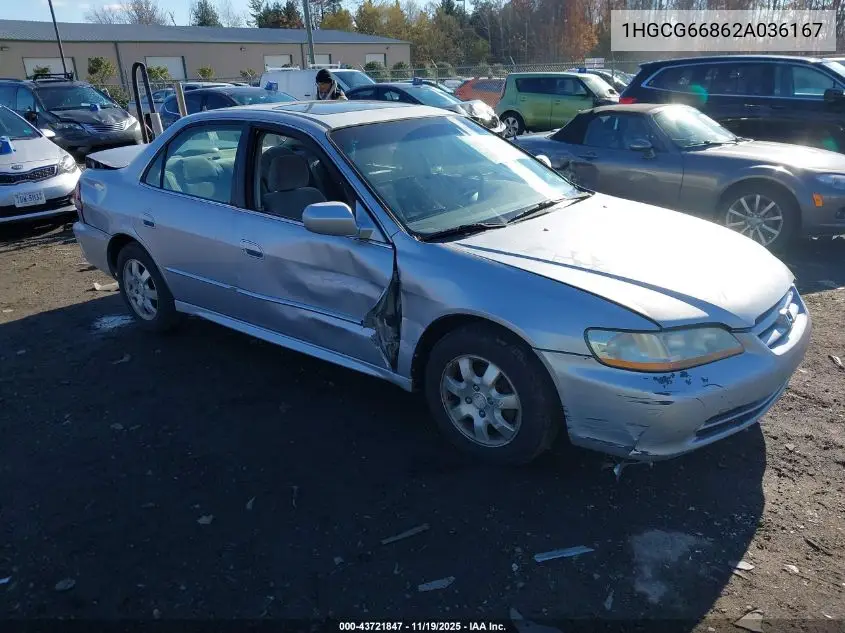 1HGCG66862A036167 2002 Honda Accord 2.3 Ex/2.3 Se