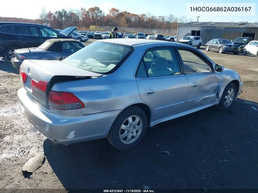 1HGCG66862A036167 2002 Honda Accord 2.3 Ex/2.3 Se