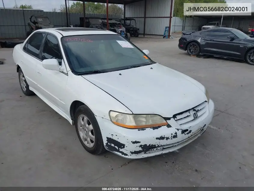 JHMCG56682C024001 2002 Honda Accord 2.3 Ex