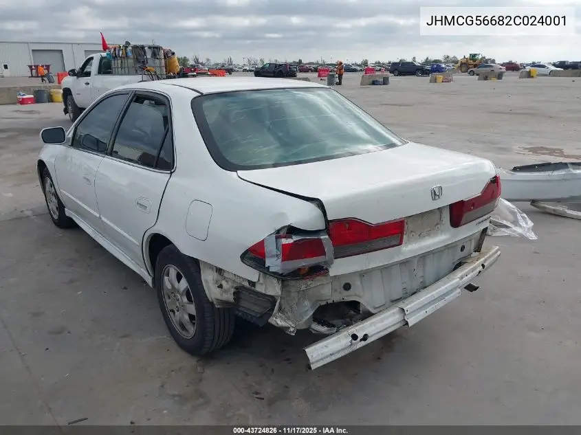 JHMCG56682C024001 2002 Honda Accord 2.3 Ex