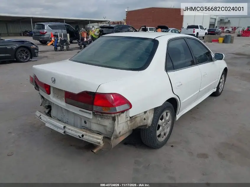 JHMCG56682C024001 2002 Honda Accord 2.3 Ex
