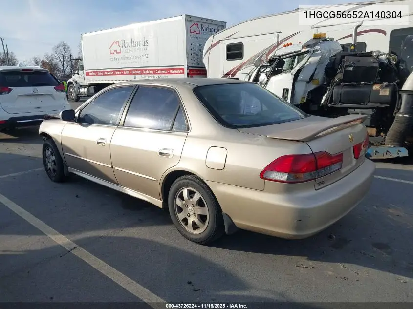 1HGCG56652A140304 2002 Honda Accord 2.3 Ex