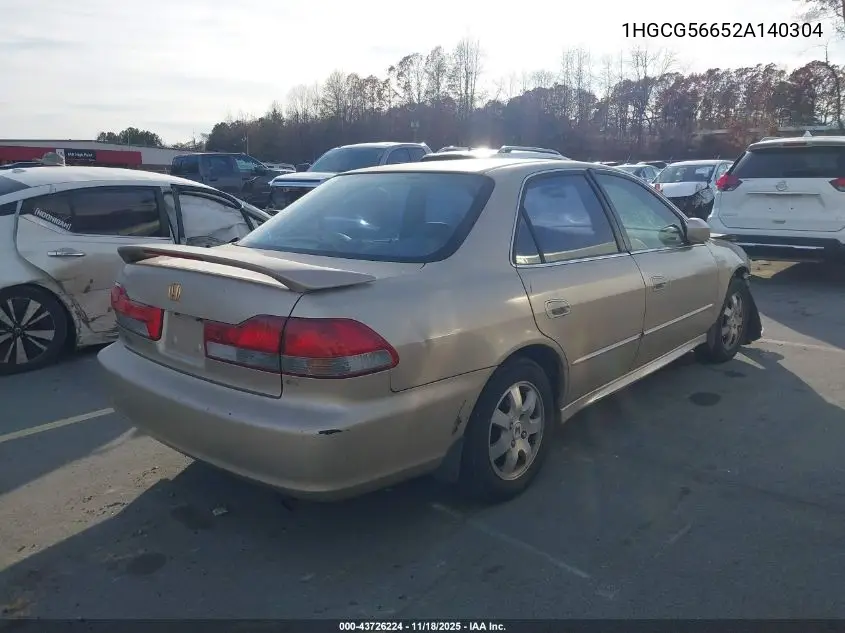 1HGCG56652A140304 2002 Honda Accord 2.3 Ex